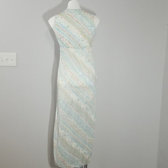 Vintage 80s Union Label Long Floral Slip Nightgown - Picture 3 of 7